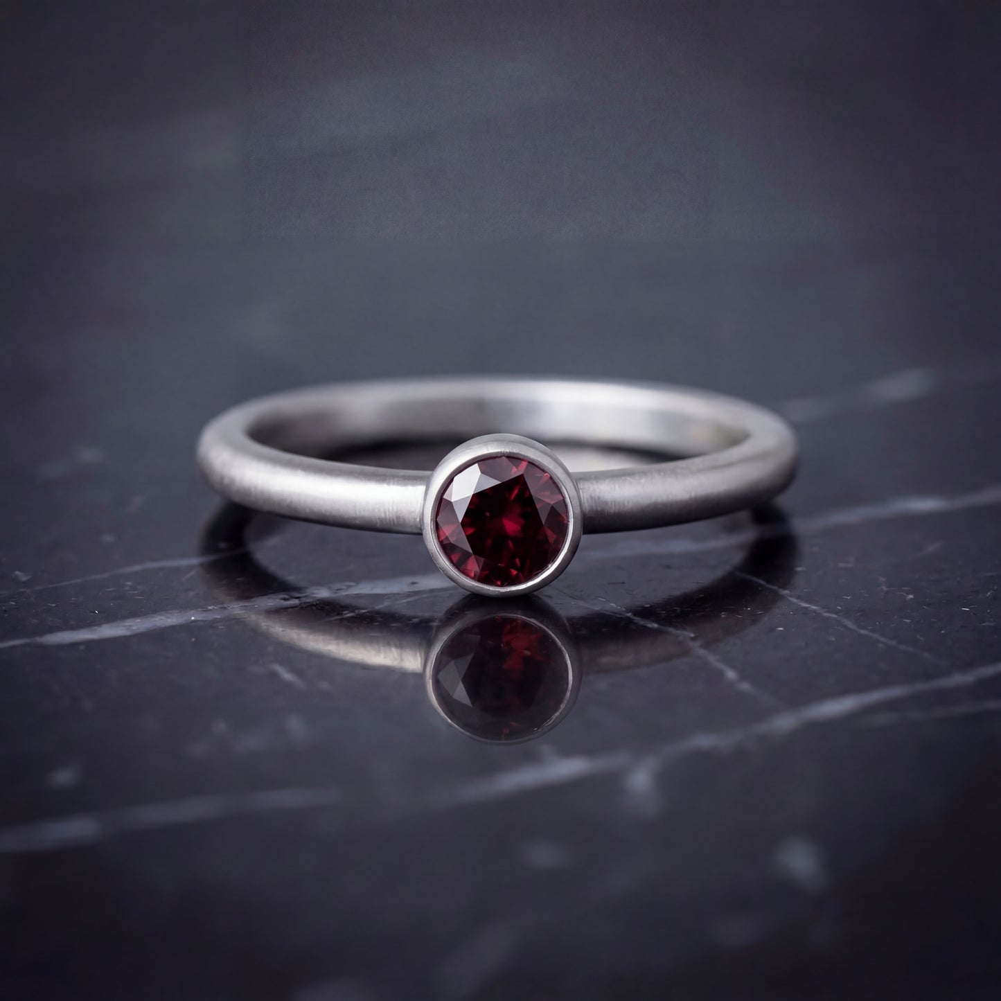 Peridot Solitaire Ring - Natural Stone - August Birthstone