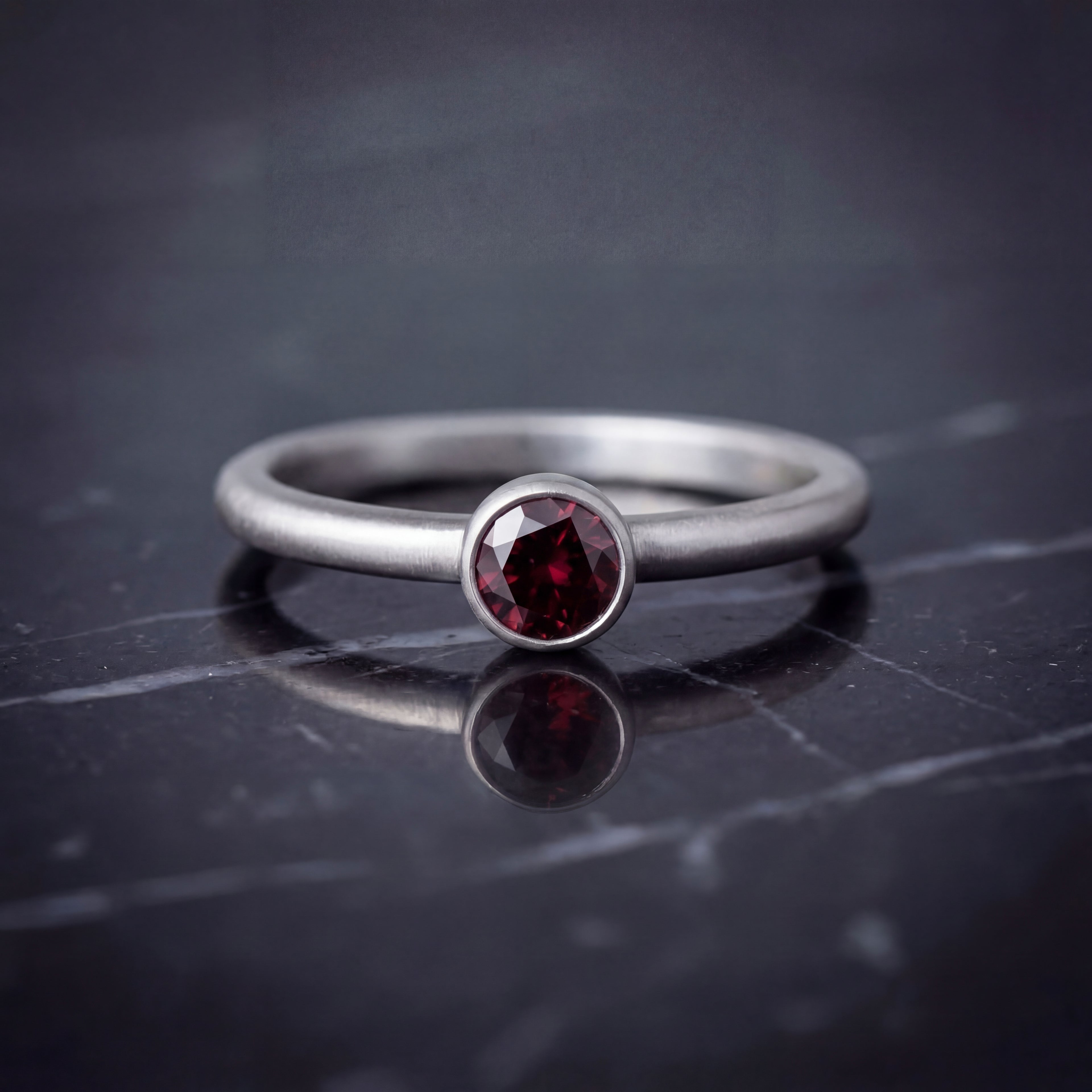 Peridot Solitaire Ring - Natural Stone - August Birthstone
