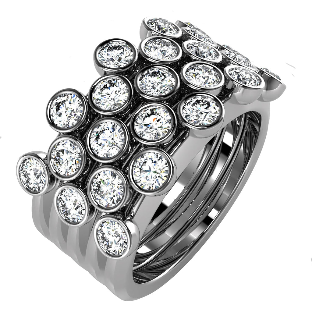The Mingled Rounds - 18K / Platinum