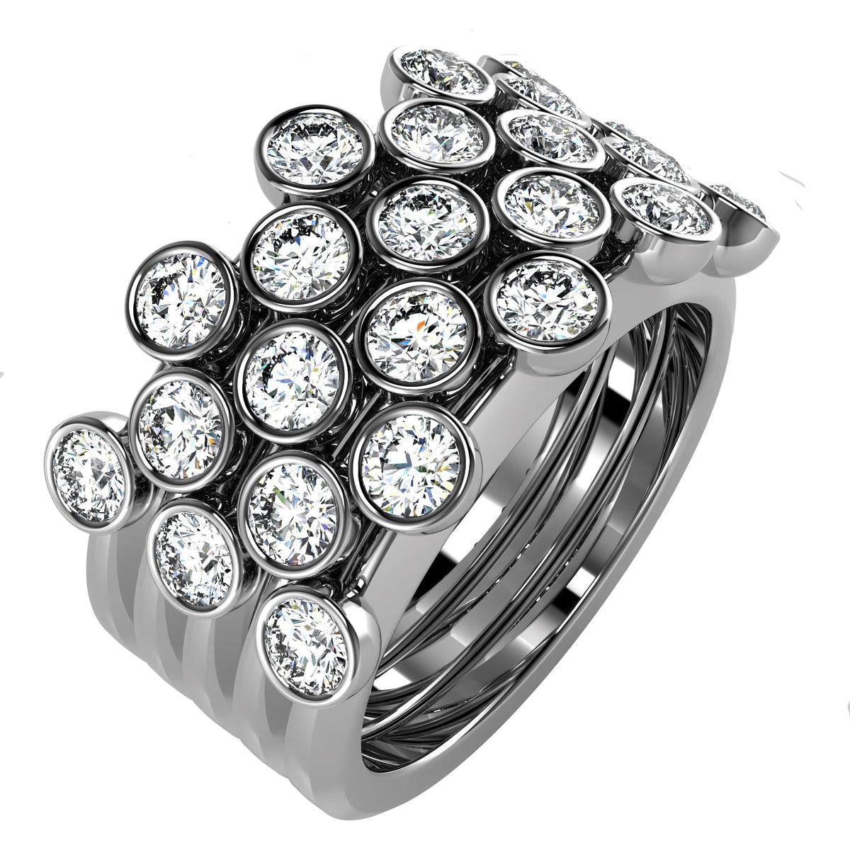 The Mingled Rounds - 18K / Platinum