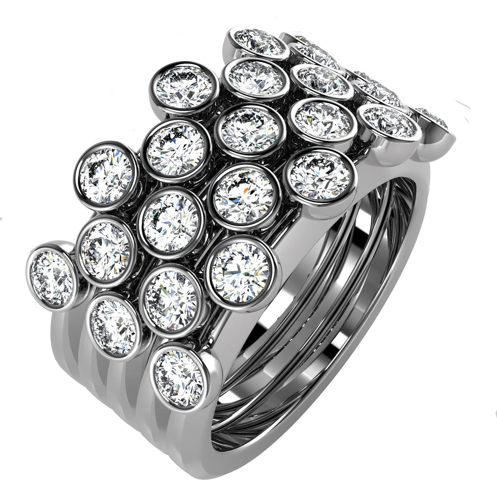 The Mingled Rounds - 18K / Platinum