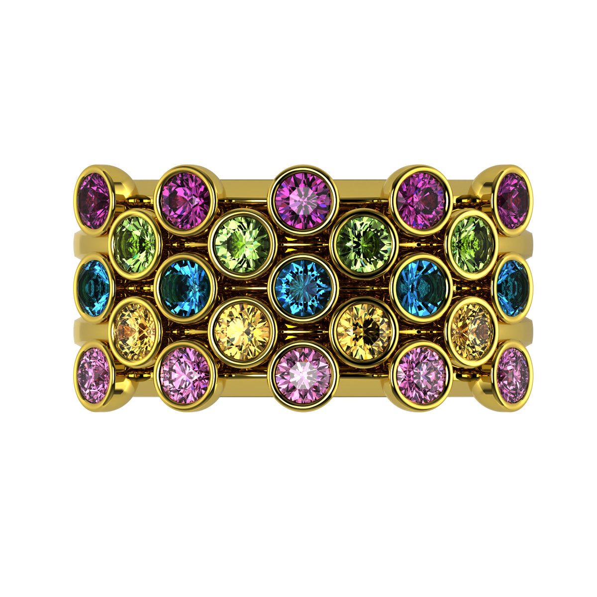 The Mingled Rounds - 18K / Platinum