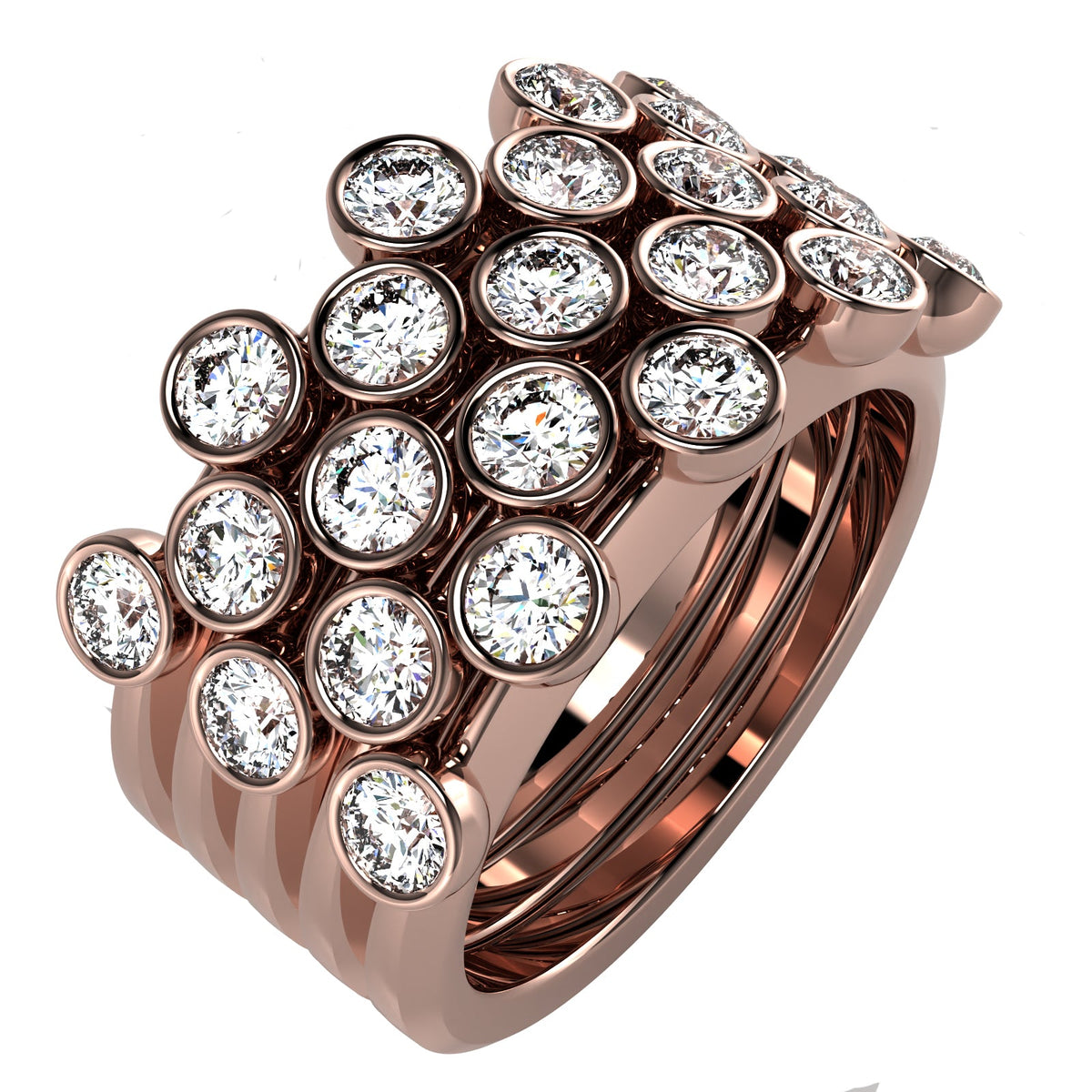 The Mingled Rounds - 18K / Platinum