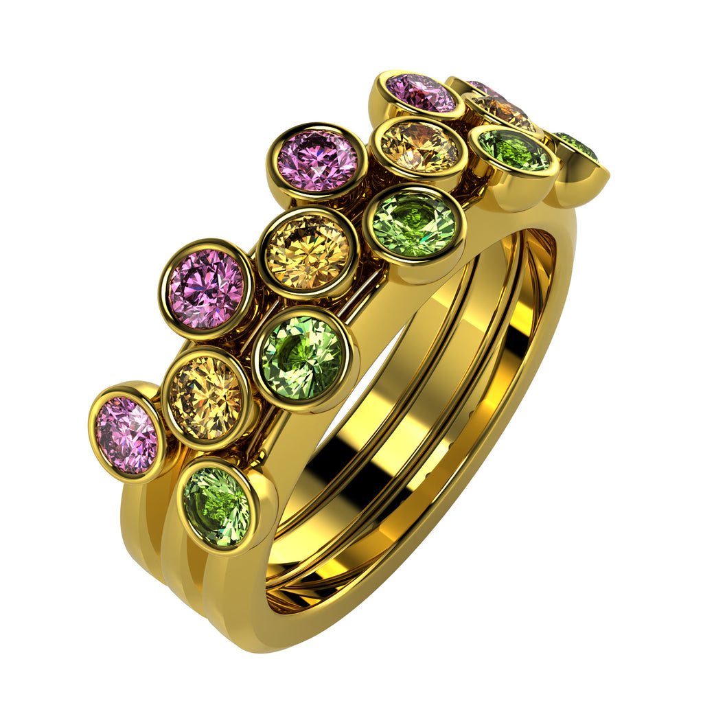 The Mingled Rounds - 18K / Platinum