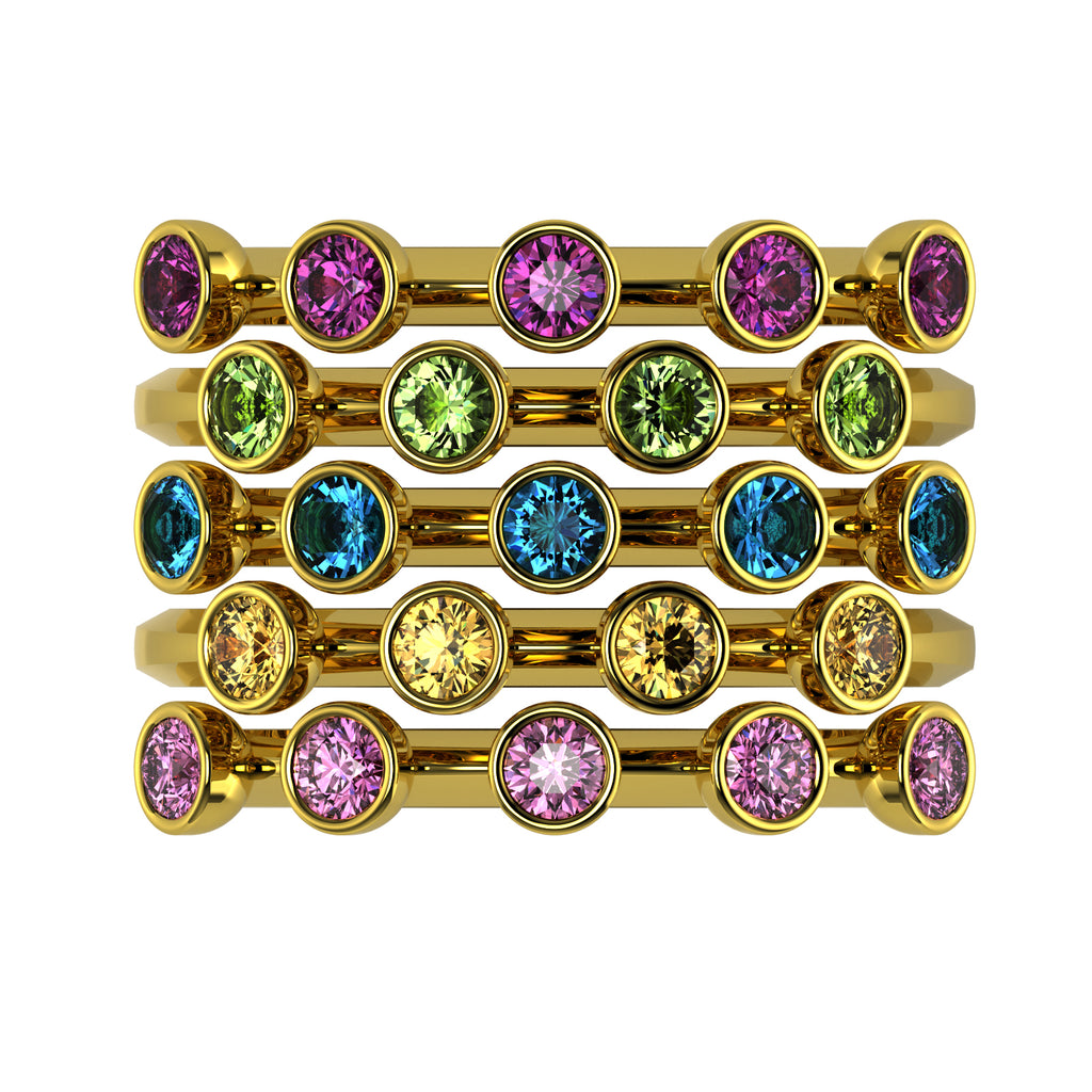 The Mingled Rounds - 18K / Platinum