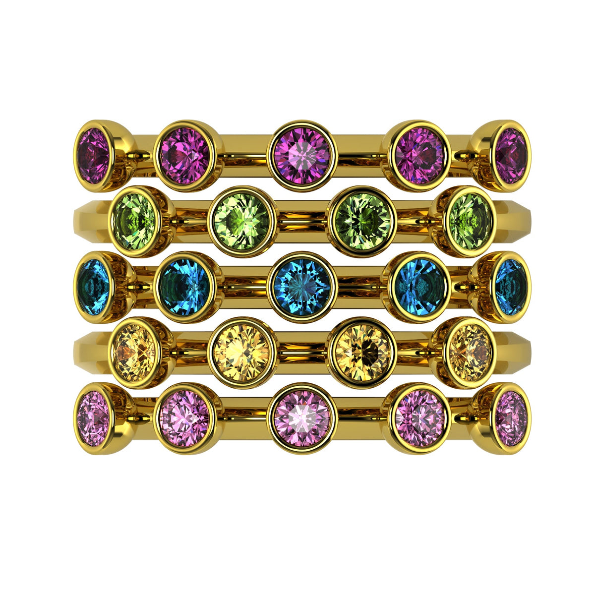 The Mingled Rounds - 18K / Platinum