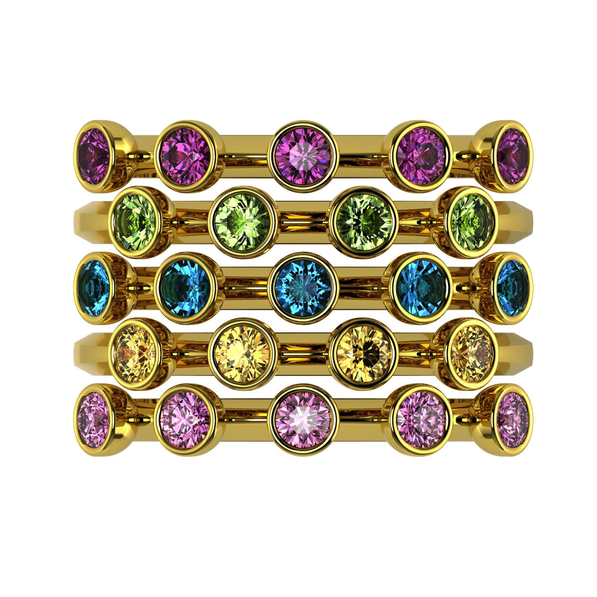 The Mingled Rounds - 18K / Platinum