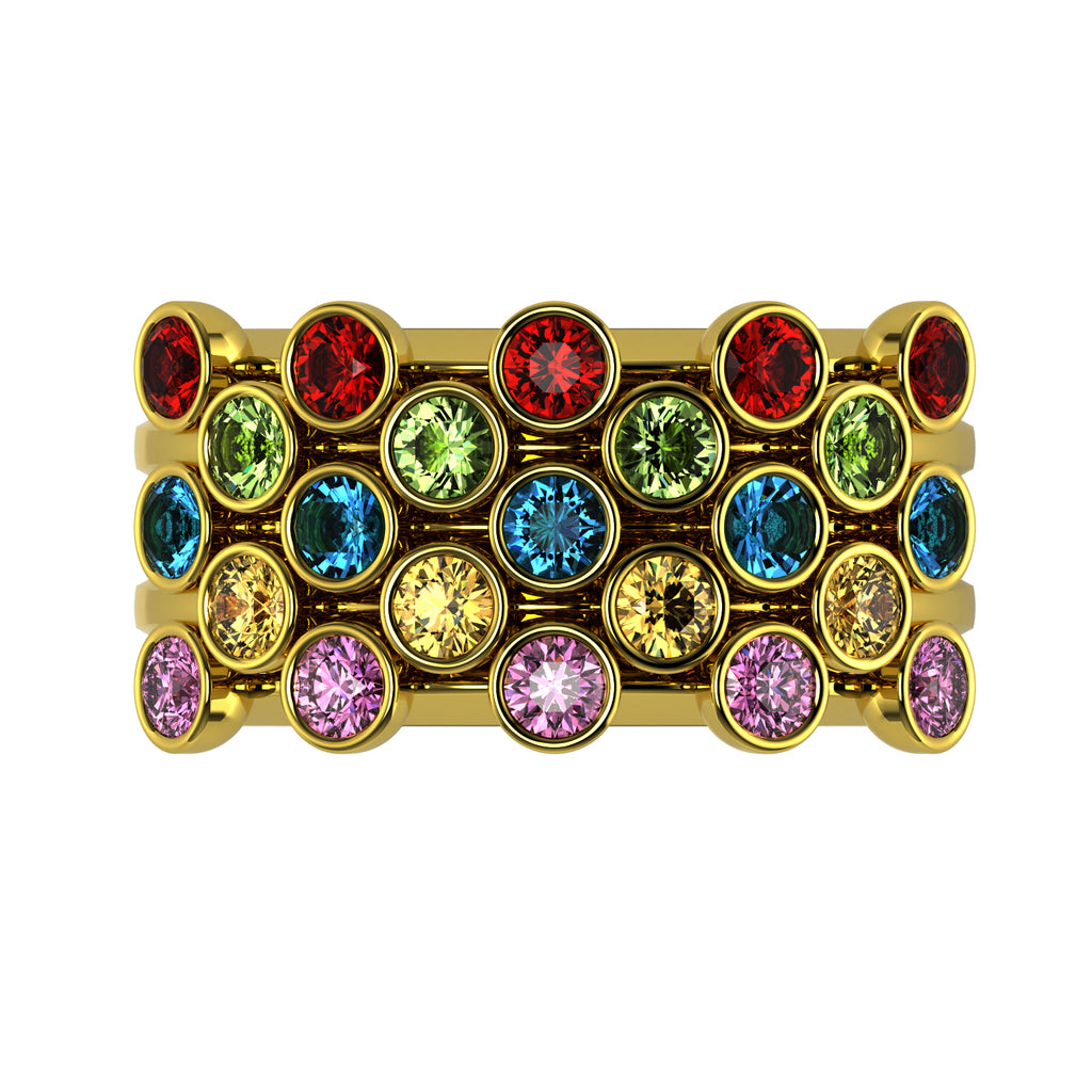 The Mingled Rounds - 18K / Platinum
