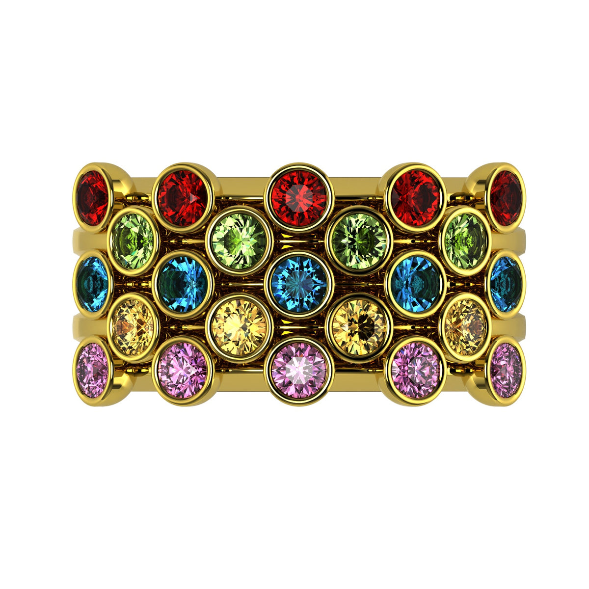 The Mingled Rounds - 18K / Platinum