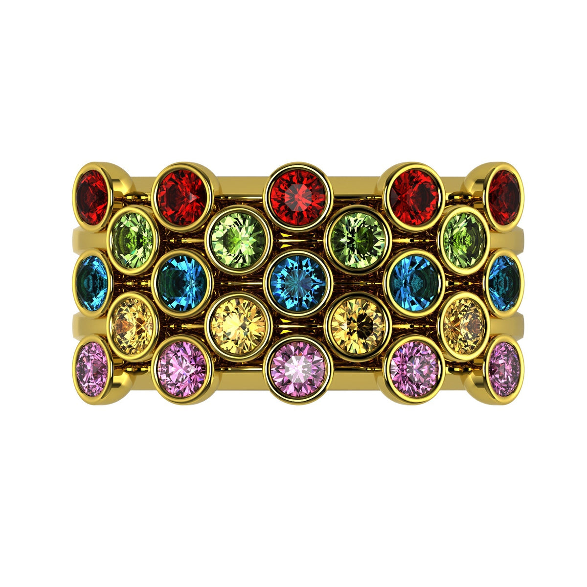 The Mingled Rounds - 18K / Platinum
