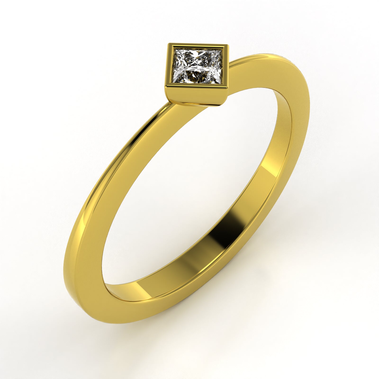 The Mingled Princesses - Single Stone - 18K / Platinum