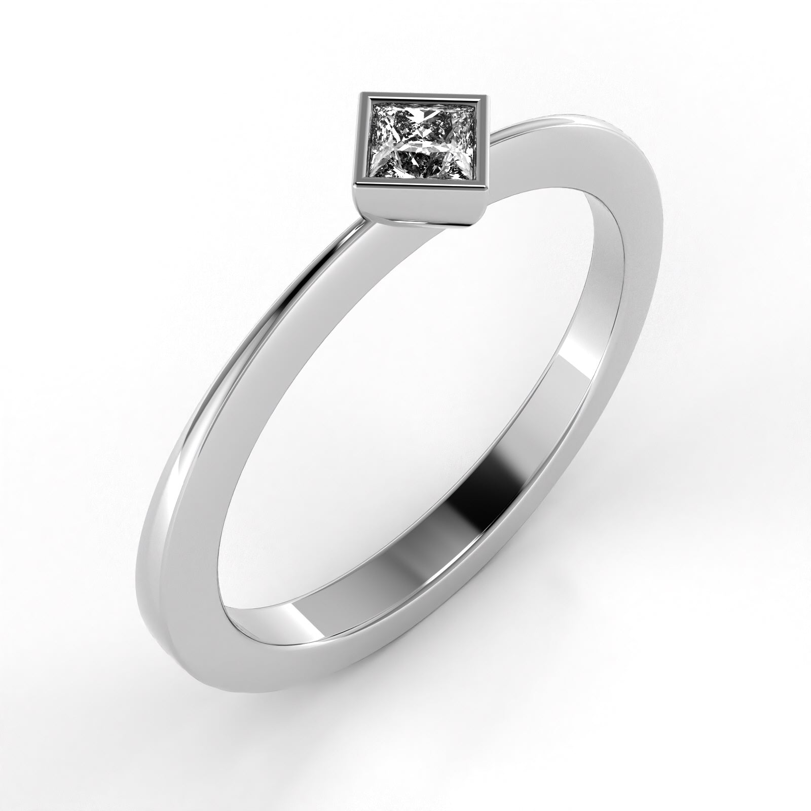 The Mingled Princesses - Single Stone - 18K / Platinum