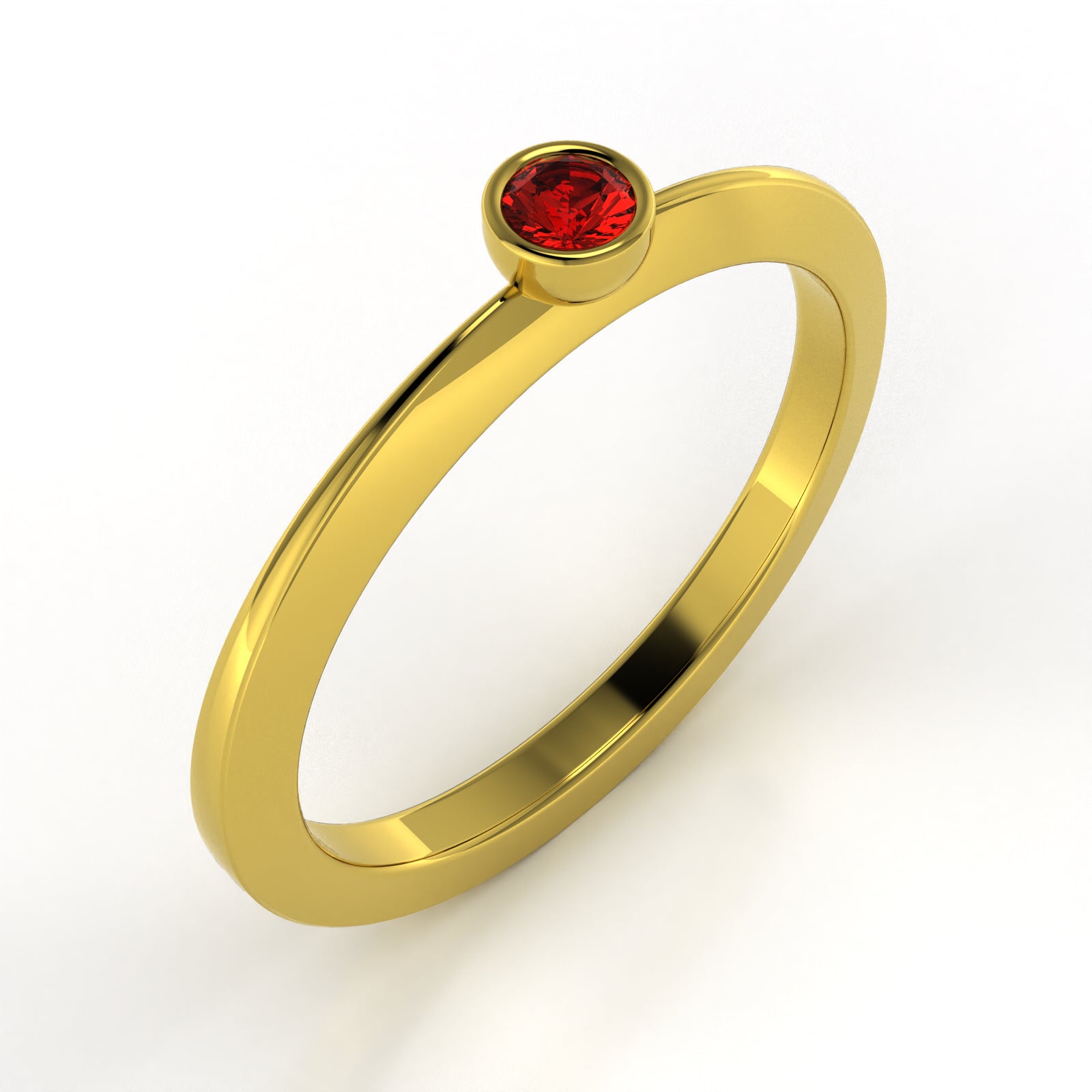 The Mingled Rounds - Single Stone - 18K / Platinum