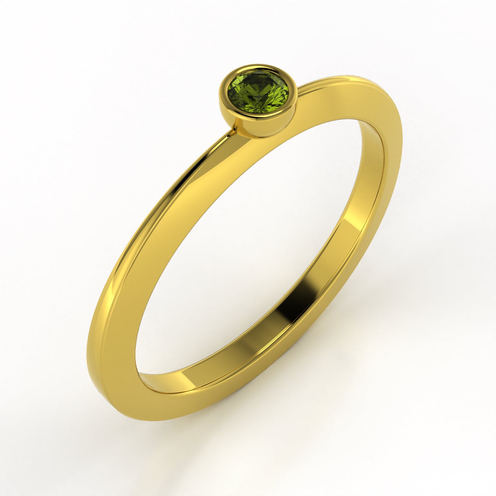 The Mingled Rounds - Single Stone - 18K / Platinum