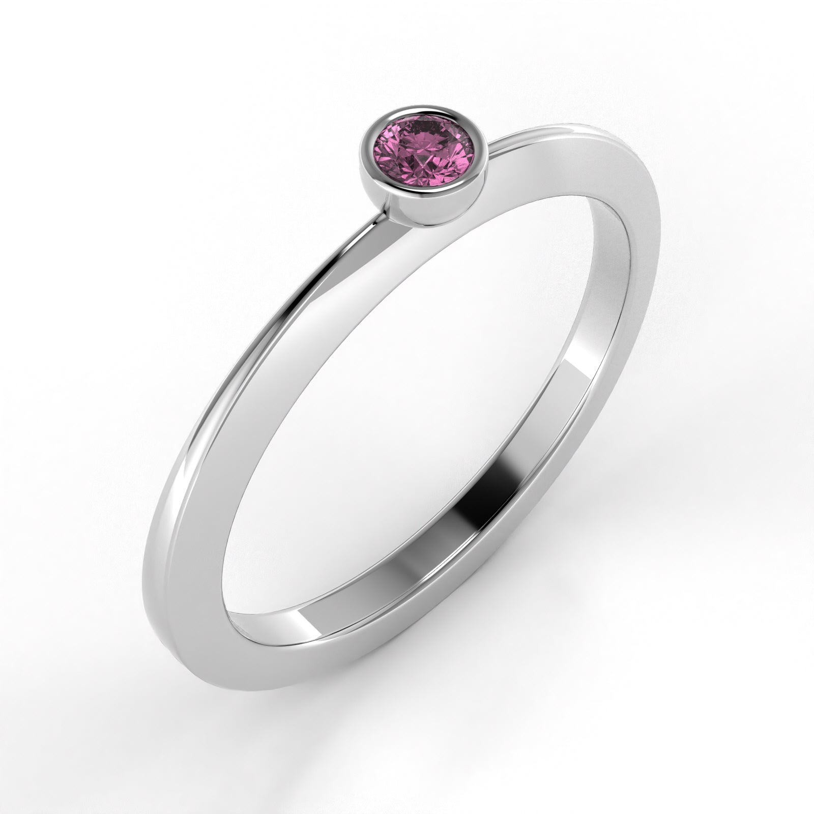 The Mingled Rounds - Single Stone - 18K / Platinum