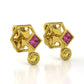 The Mingled Princesses Earrings - Studs - 18K / Platinum