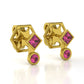 The Mingled Princesses Earrings - Studs - 18K / Platinum