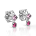 The Mingled Princesses Earrings - Studs - 18K / Platinum