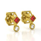 The Mingled Princesses Earrings - Studs - 18K / Platinum