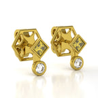 The Mingled Princesses Earrings - Studs - 18K / Platinum