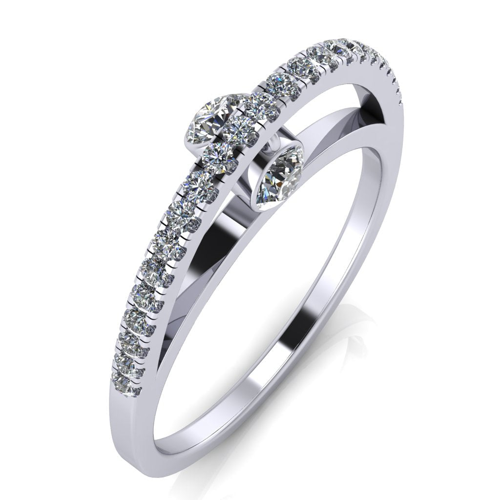 Dangling Gemstones Ring