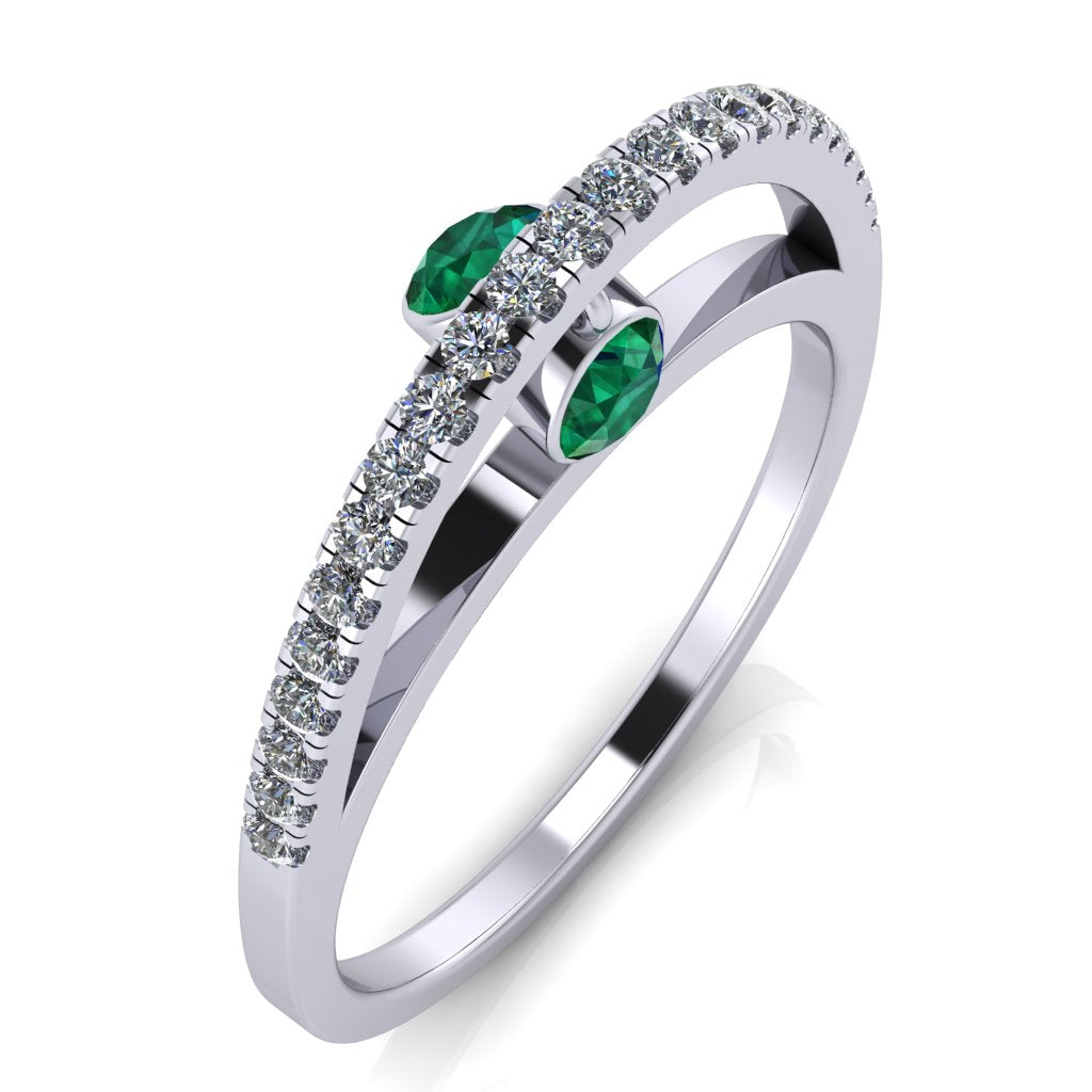 Dangling Gemstones Ring