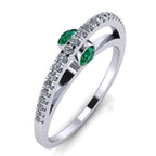 Dangling Gemstones Ring