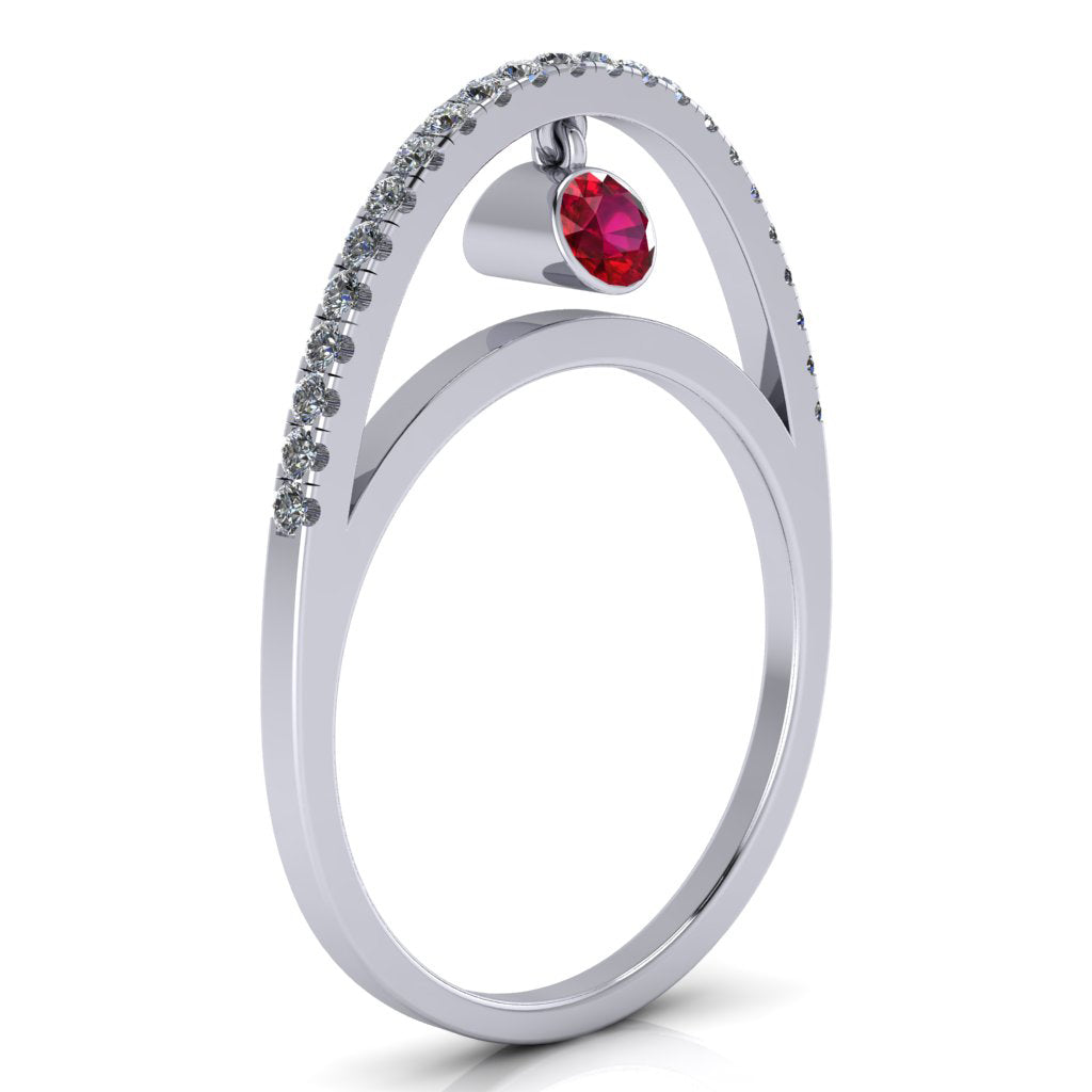 Dangling Gemstones Ring