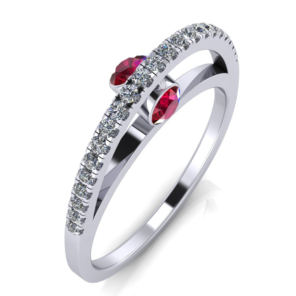 Dangling Gemstones Ring
