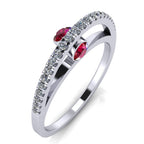 Dangling Gemstones Ring