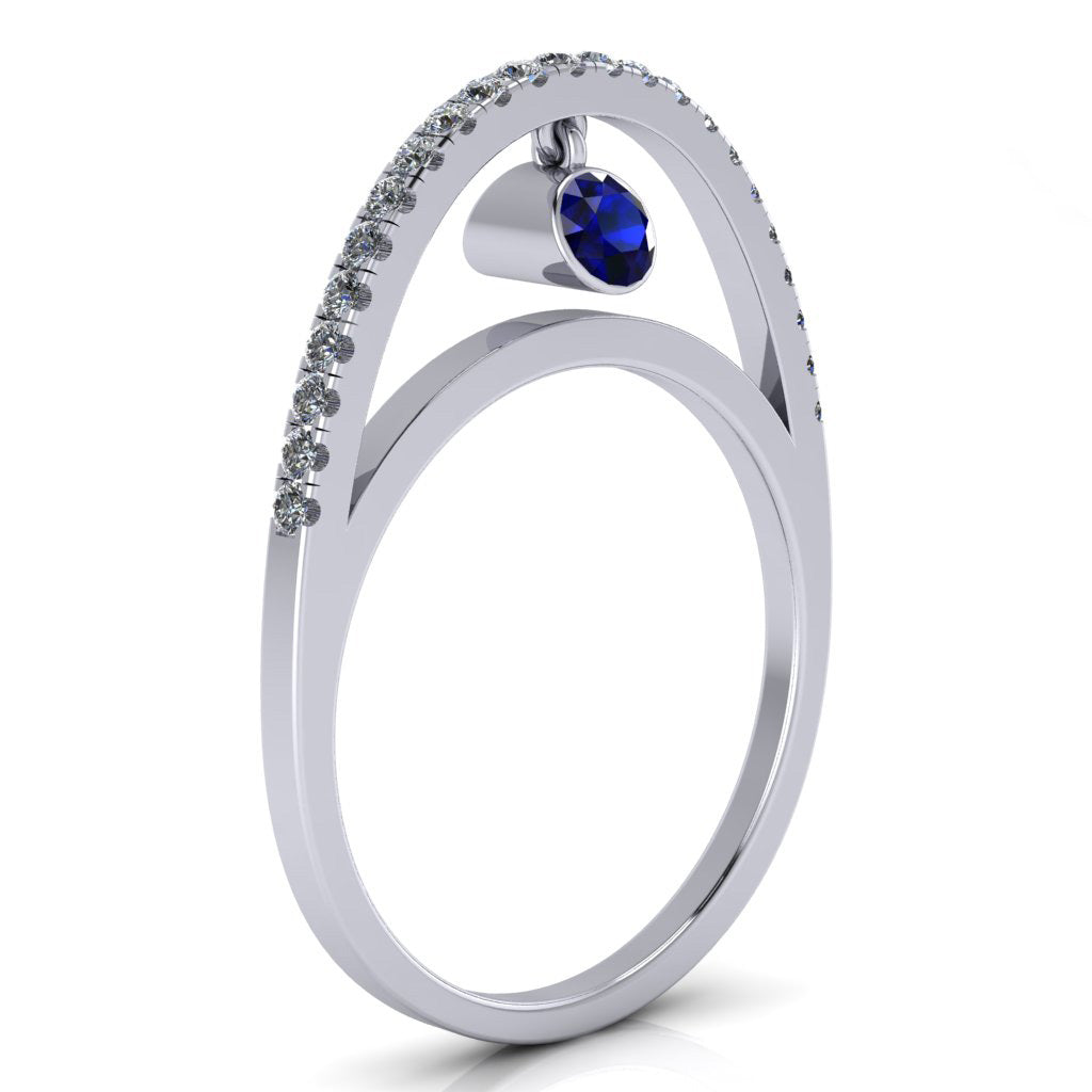 Dangling Gemstones Ring