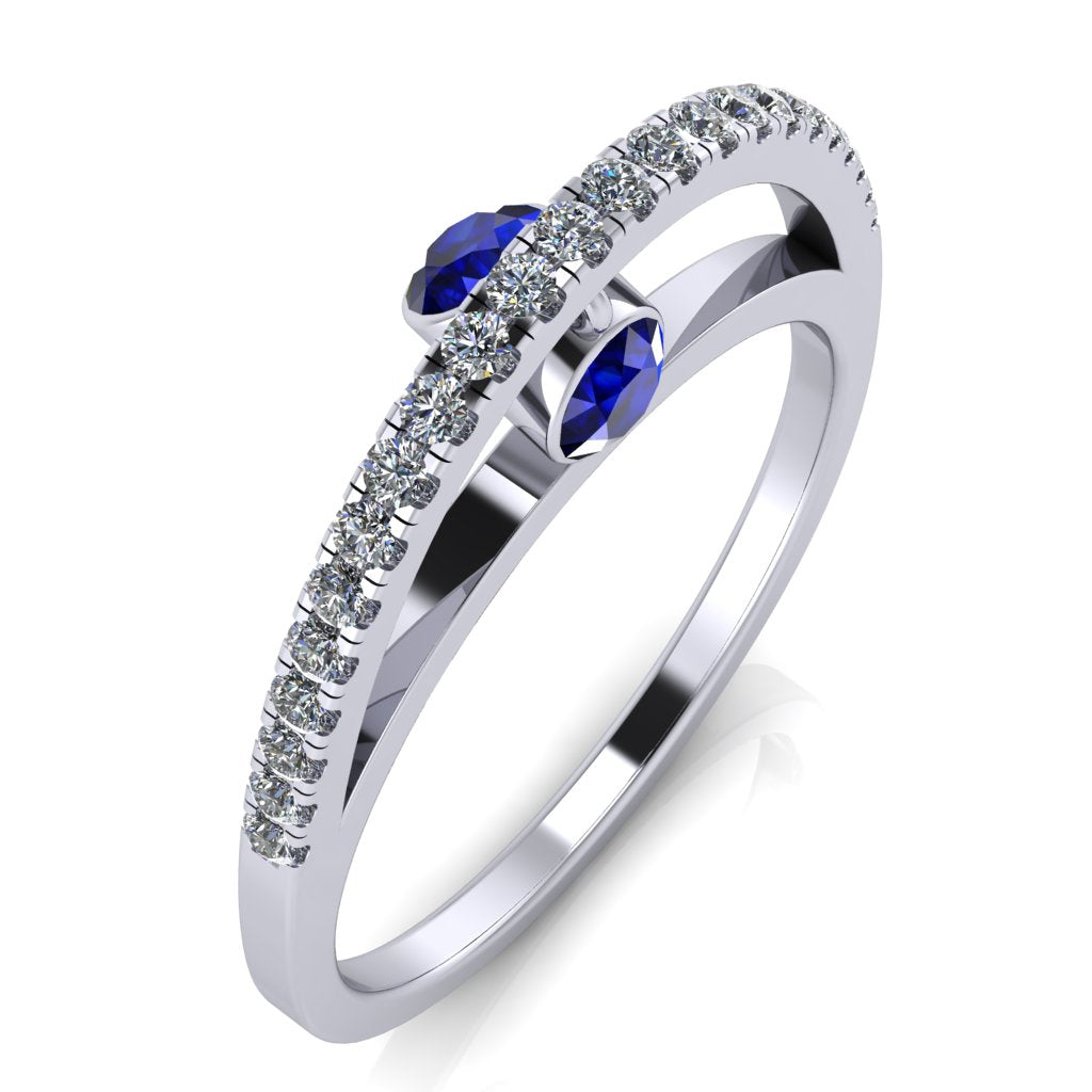 Dangling Gemstones Ring