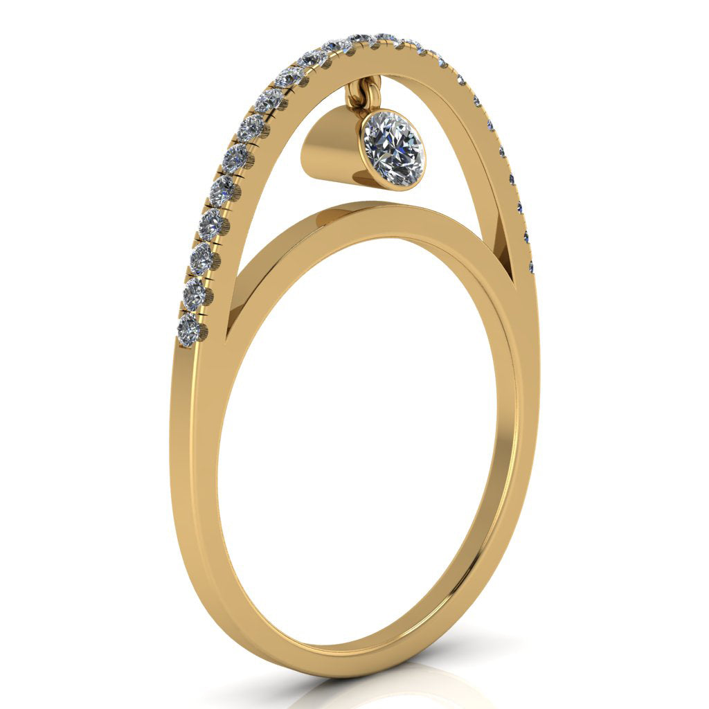 Dangling Gemstones Ring