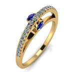 Dangling Gemstones Ring