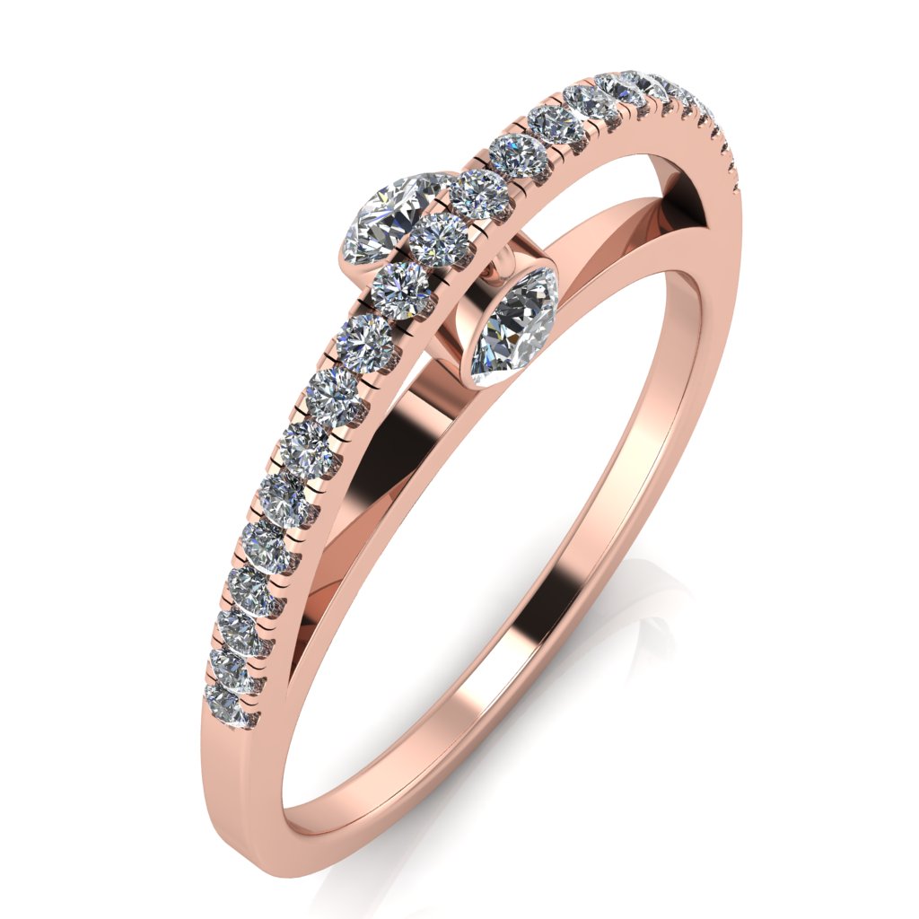 Dangling Gemstones Ring