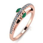 Dangling Gemstones Ring