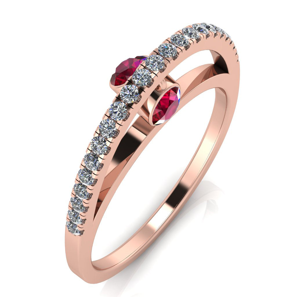 Dangling Gemstones Ring