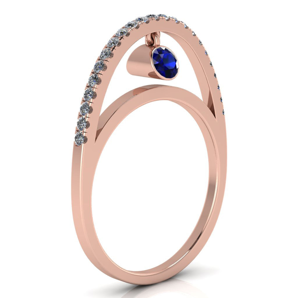 Dangling Gemstones Ring