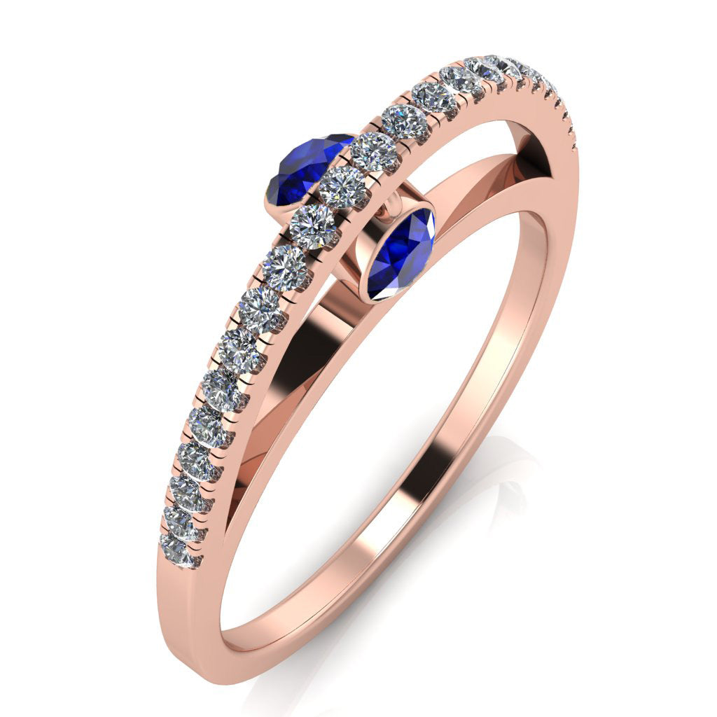 Dangling Gemstones Ring