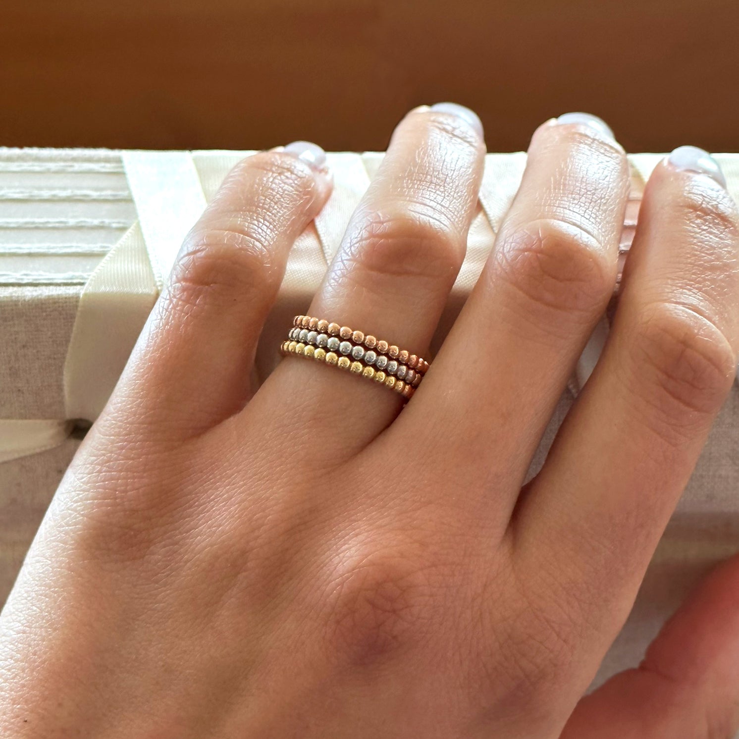 Stackable Orb Rings - Triad